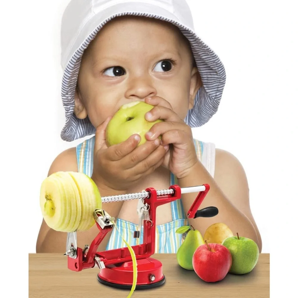Apple/Potato Peeler Corer by Spiralizer, Durable‎ Heavy Duty Die Cast Magnesium